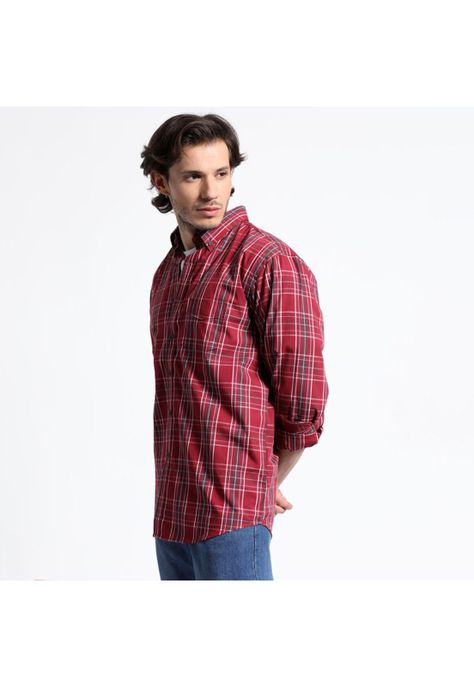 Camisa Manga Larga Trevira Cuadros Regular Fit-1