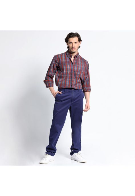 Camisa Manga Larga Trevira Cuadros Regular Fit-2