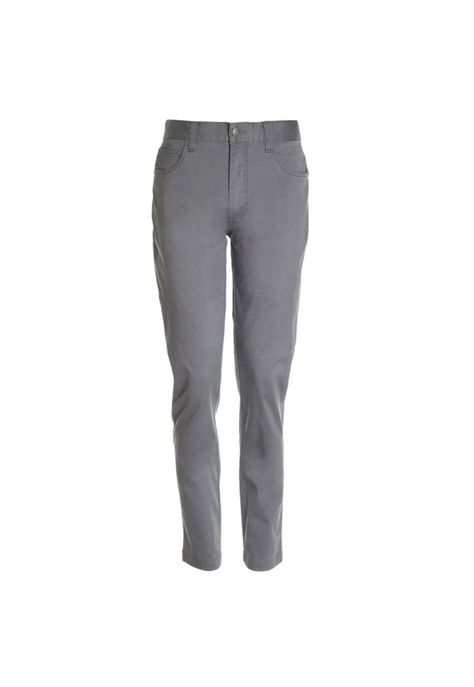Pantalon 5 Bolsillos Spandex Gris-3