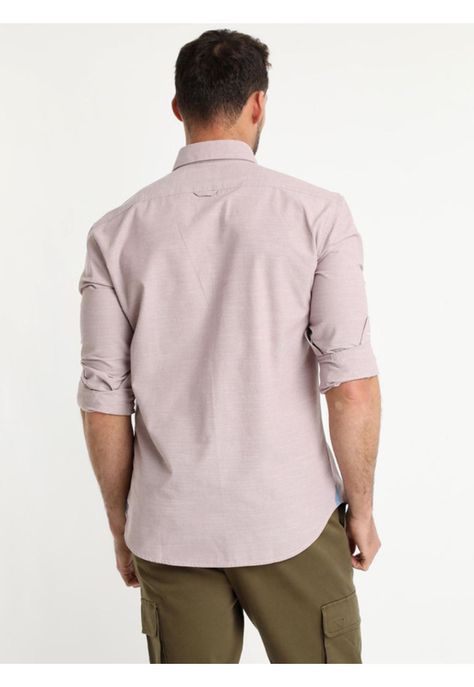 Camisa Lisa Chambray Palo rosa-2