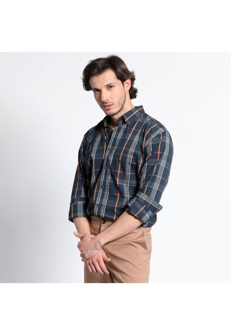 Camisa Manga Larga Trevira Cuadros Regular Fit-1