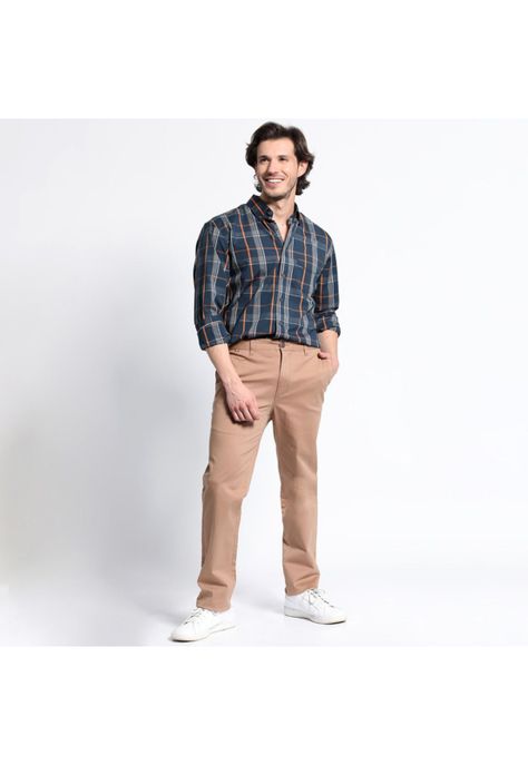 Camisa Manga Larga Trevira Cuadros Regular Fit-2