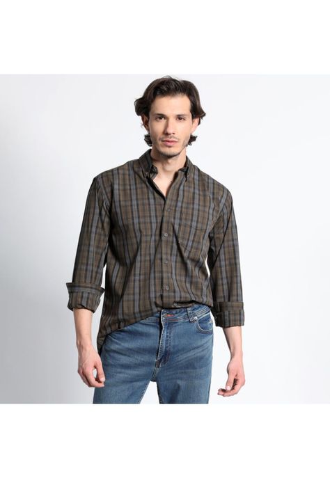 Camisa Manga Larga Trevira Cuadros Regular Fit-0