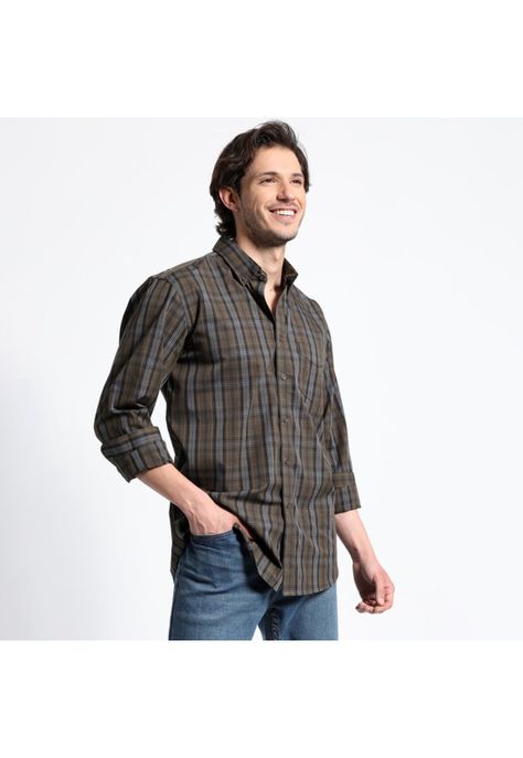 Camisa Manga Larga Trevira Cuadros Regular Fit-1