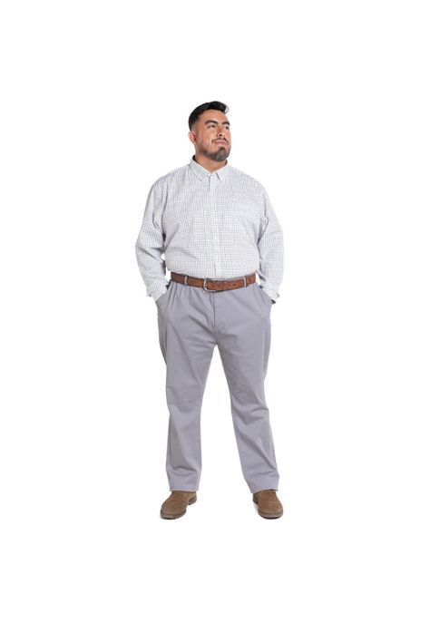 PANTALÓN FRENTE PLANO SPANDEX REGULAR FIT-3