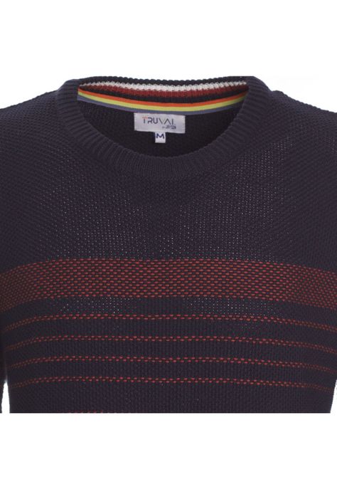 Sweater Cuello Redondo Listado-3