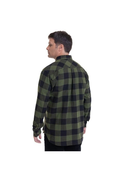 Camisa Villela Fantasía Verde Musgo-1
