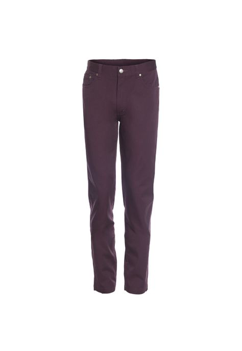 Pantalón Hombre 5 Bolsillos Tc Twill Uva-0