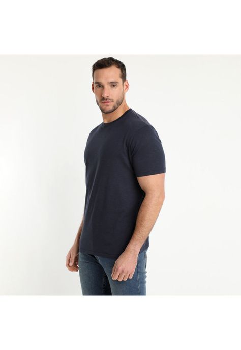Polera Manga Corta Cuello Redondo Print Gris Oscuro-0