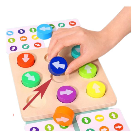 Juego Patrones Flechas y Colores Rompecabezas-3
