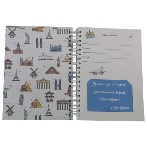 Bitacora De Viaje, Diario De Viajes, Registro De Viajes-1