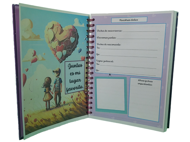 Cuaderno, Bitácora, Diario, Agenda Nuestras 100 Citas-1
