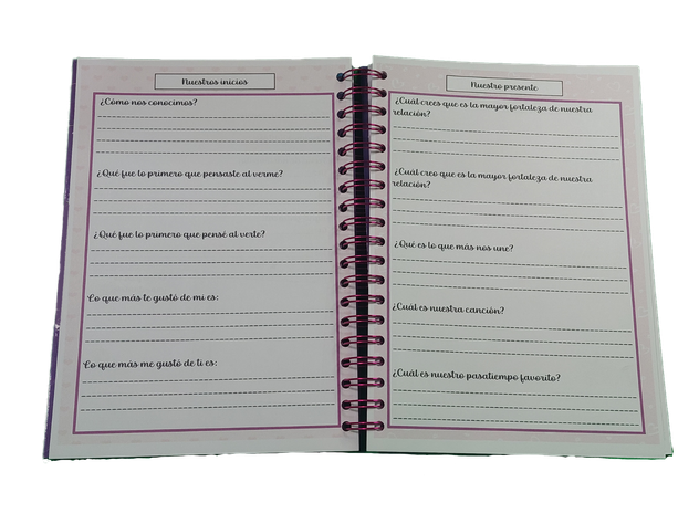 Cuaderno, Bitácora, Diario, Agenda Nuestras 100 Citas-2