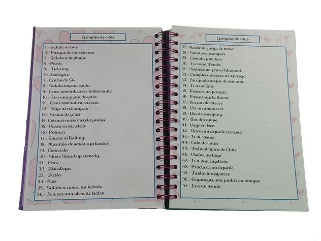 Cuaderno, Bitácora, Diario, Agenda Nuestras 100 Citas-3