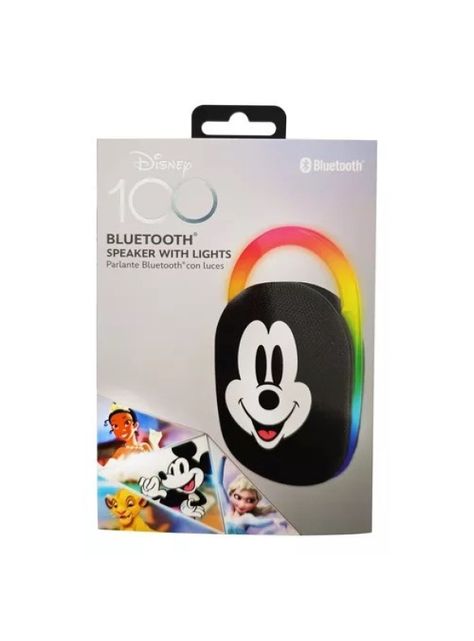 Parlante Portatil Bluetooth Mickey Mouse 5w Clip Luz Disney-2