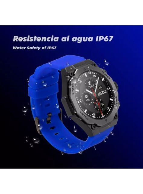 Reloj Inteligente Smartwatch Sparco Deportivo Ip67 Sp-ssw1-2