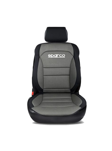 Funda Cubre Asiento de Auto Individual gris Sparco Universal-0