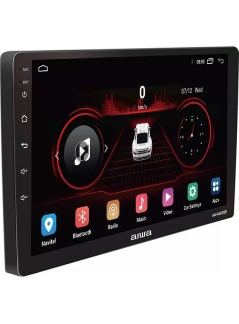 Radio Auto 2 Din Android Touch Hd De 9'' Aiwa Aw-a802bs-1