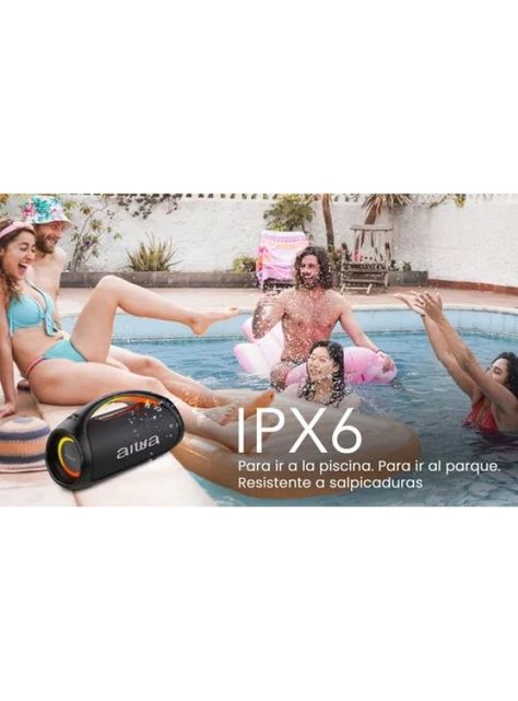 Parlante Portatil Bluetooth Aiwa Ipx6 Con Tws 110w Aw-s544bt-2