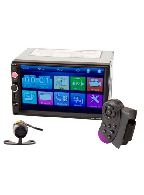 Radio de Auto 2 Din Mirror Link + Cámara + Control Volante-0