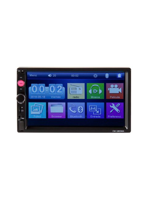 Radio de Auto 2 Din Mirror Link + Cámara + Control Volante-1