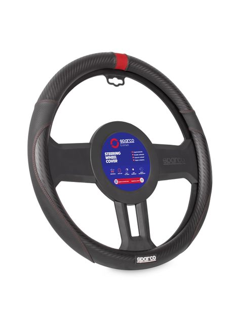Cubre Volante Negro Auto Universal Sparco 100% Original-1