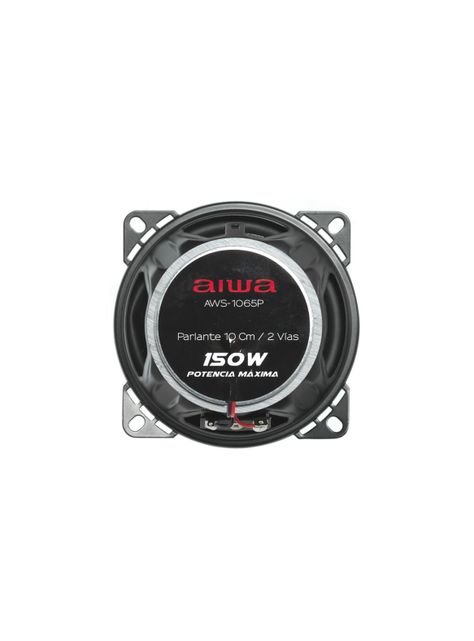 Parlantes Para Auto 10cm 2 Vías 150 Watts Aiwa 1065p-2
