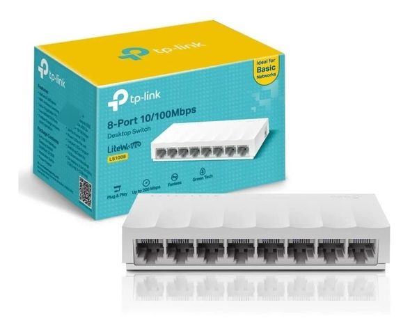 Switch Tp-link Ls1008 Serie Litewave 8 Puertos 10/100-1