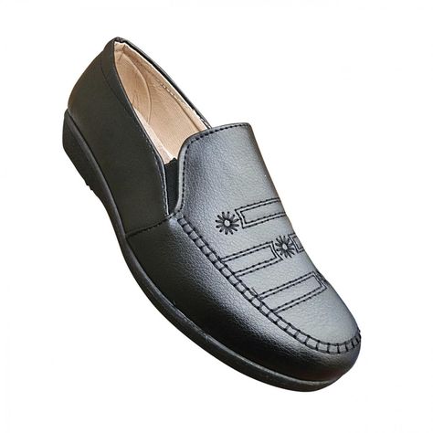 Zapato Mujer Casual Clasico Comodo Bordado Negro 3231-0