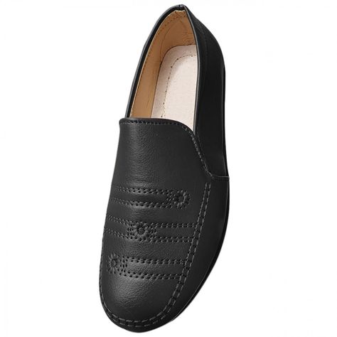 Zapato Mujer Casual Clasico Comodo Bordado Negro 3231-3