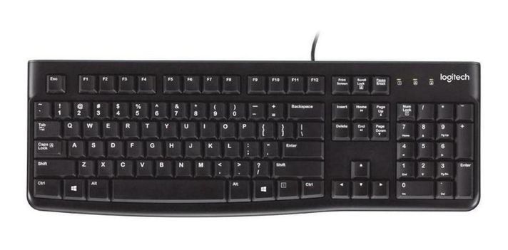 Teclado Logitech K120 Qwerty Español Color Negro-0