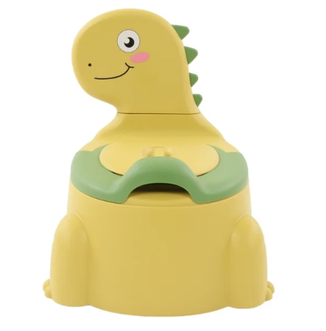 Bacinica Infantil Diseño Dinosaurio - Primer Baño - Verde Oliva-1