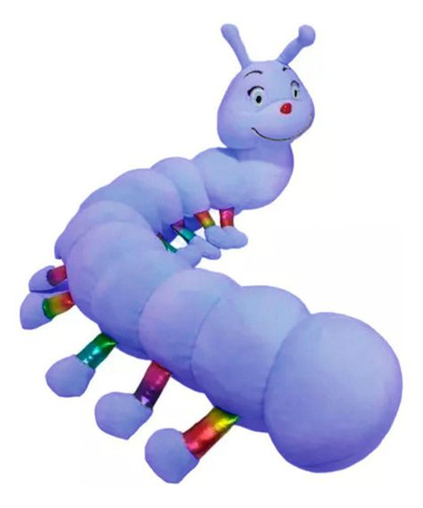 Cuncuna Gusano Peluche Acolchado Suave - 80cm Colores-0