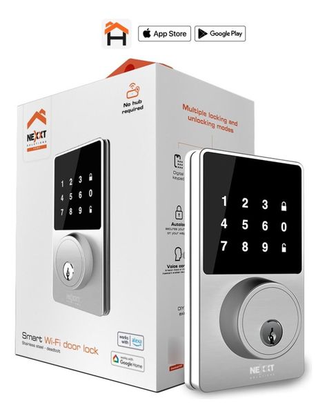 Cerradura Inteligente Nexxt Smart Wi-fi Door Lock Alexa Goog-0