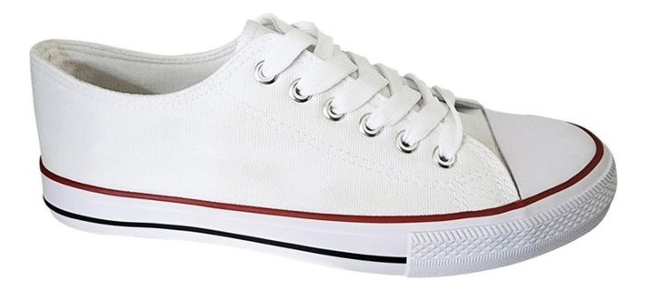 Zapatilla Urbana De lona Casual - Blanco - 7090-1
