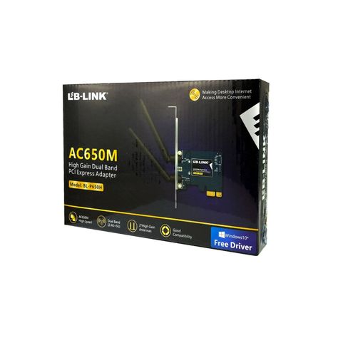Adaptador PCI Express WIFI AC650 Dual Band 650MBPS HIGH GANG 2 Antenas 2dBi / BL-P650H LB-Link-3