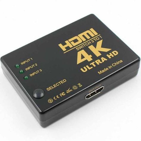 Switch HDMI 3 Entradas 1 Salida 4K Control Remoto Birlink-0