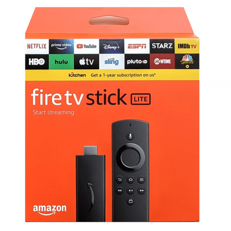 Amazon Fire Tv Stick Lite Botón Azul Alexa-1
