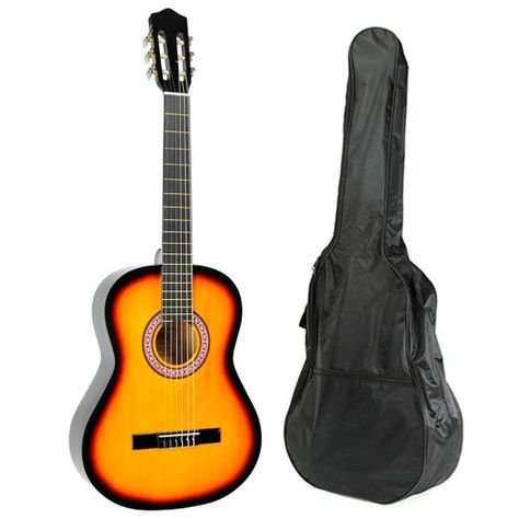 Alaguez Guitarra Clásica Niño 30 Pulgadas Sunburst Con Funda AZGS30SB-1