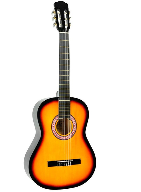 Alaguez Guitarra Clásica Niño 30 Pulgadas Sunburst Con Funda AZGS30SB-0
