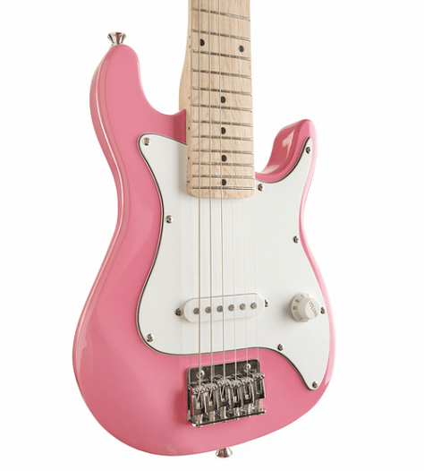 Pack Guitarra Eléctrica Niños Con Amplificador 2W Epic Rosada-5