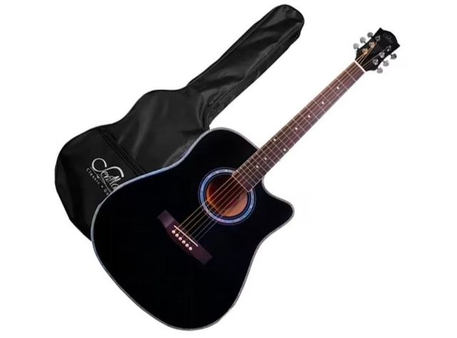 Guitarra Electroacustica Sevillana 41 Pulgadas Con Funda-2