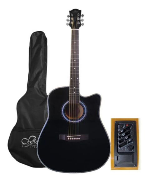 Guitarra Electroacustica Sevillana 41 Pulgadas Con Funda-1