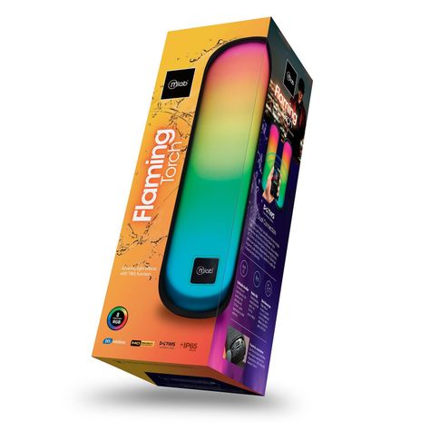 Parlante TWS Flaming Torch Bass Mlab 14w Luces RGB IP65-5