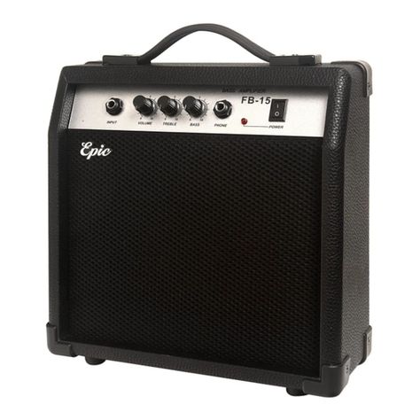 Pack Bajo Electrico Epic 43 Pulgadas con Amplificador 15W + Accesorios-1