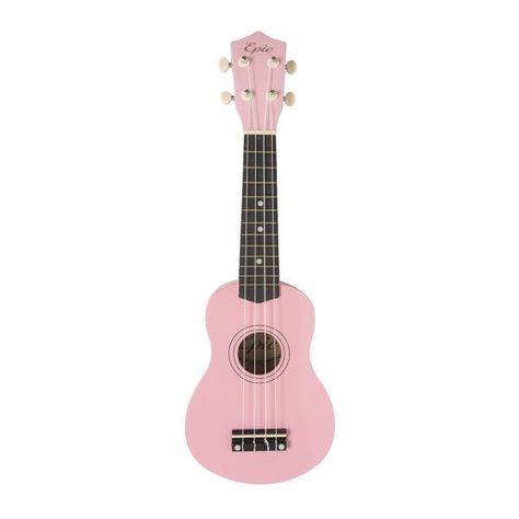 Ukelele 21 Pulgadas Rosado Con Funda Acolchada Epic-0