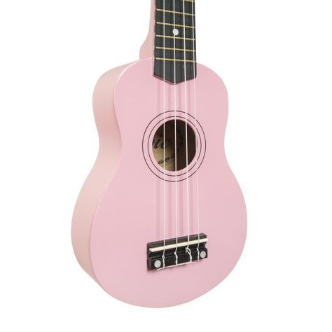 Ukelele 21 Pulgadas Rosado Con Funda Acolchada Epic-1