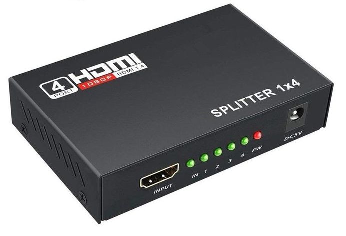 Splitter HDMI 1 Entrada 4 Salidas 1080P 3D Ver1.4 4K-0