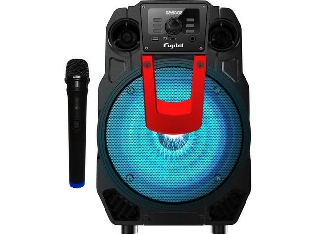 Parlante Karaoke 8 Pulgadas Fujitel 40W Micrófono Inalámbrico-0