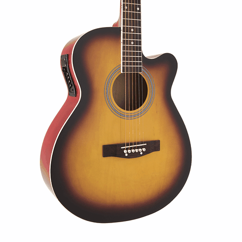 Guitarra Electroacústica 40 Pulgadas Epic y Funda-1